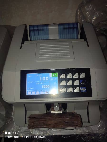 Cash currency note counting machine with fake note detect in Pakistan 19