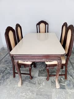 Dining table chairs discount olx