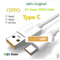 Oppo VOOC 65W 8A Pass Super Fast Charging Data Cable 0
