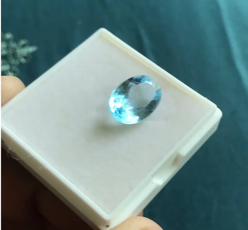 Natural Gemstone Topaz Hussaini Feroza Ruby Necklace Earring Silver 1