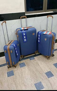 unbreakable luggage bags/suitcase/trolley bag 3pic/4pic set