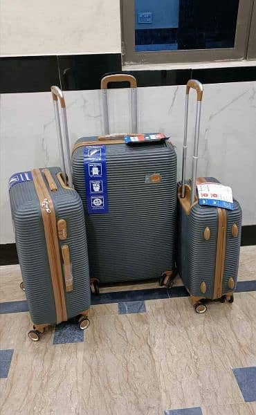 unbreakable luggage bags/suitcase/trolley bag 3pic/4pic set 3