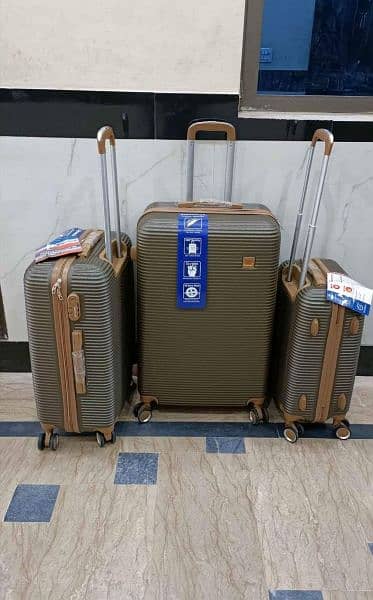 unbreakable luggage bags/suitcase/trolley bag 3pic/4pic set 5