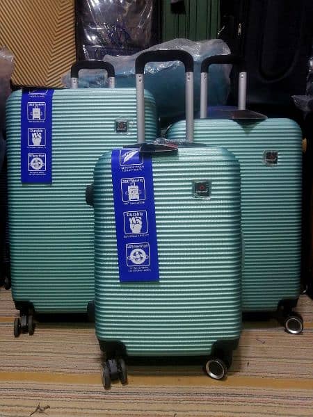 unbreakable luggage bags/suitcase/trolley bag 3pic/4pic set 8