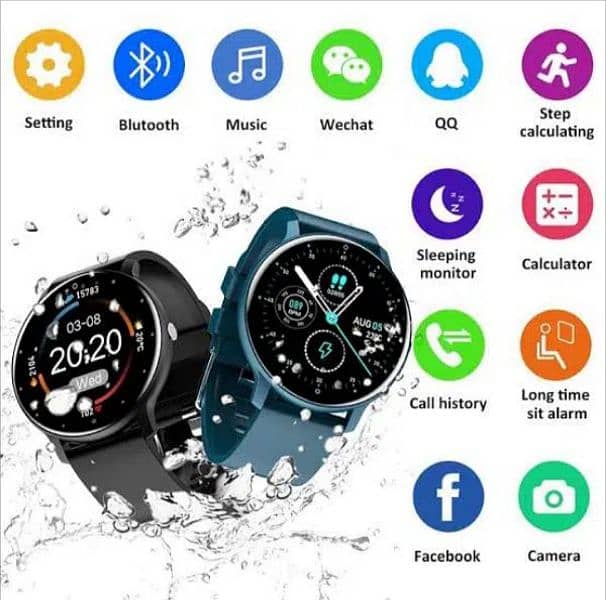 Imported Smart Watch(ZL02D) IP68 Water Proof, Business Fitness Tracker 2