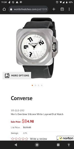 Converse watch outlet price