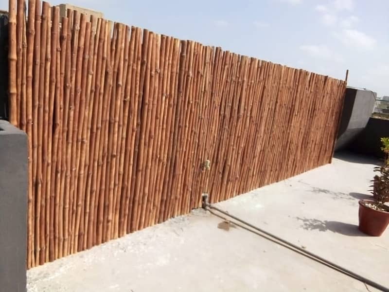 Bamboo Wall Design - Jaffri Shades - Waterproof Bamboo Roof 2