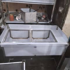 washing sink 24x48 double tub stainless Steel non magnet 0