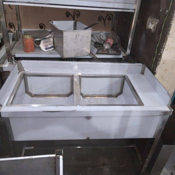 washing sink 24x48 double tub stainless Steel non magnet 0