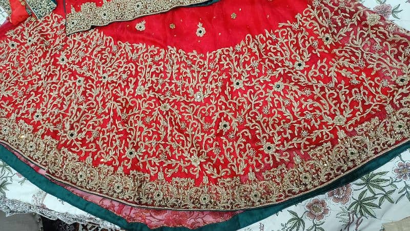 Bridal Lehnga With bridal purse and heels for sale 1