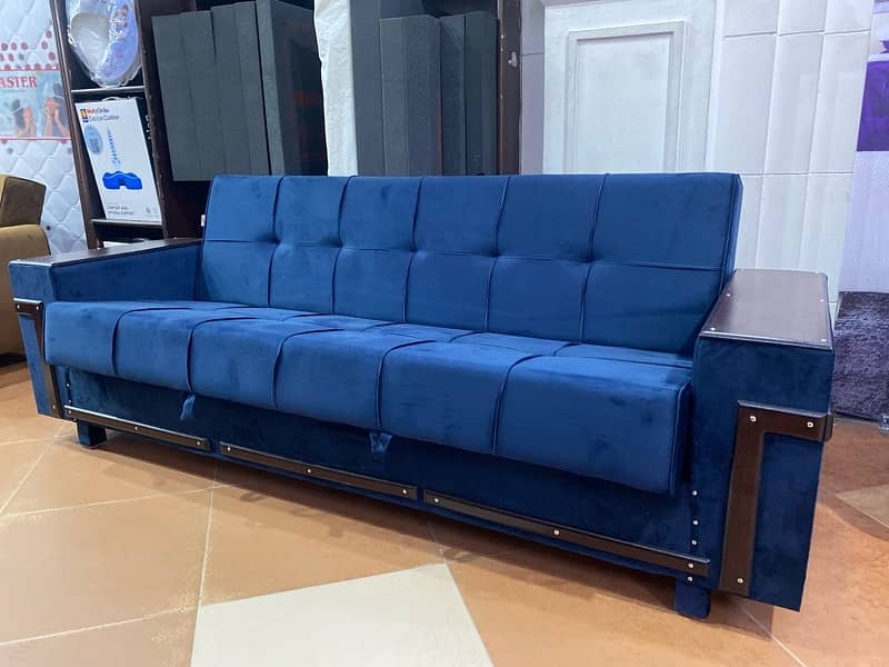 SOFA CUM BED (2in1)(sofa + bed)(Molty foam)(10 years warranty ) 2