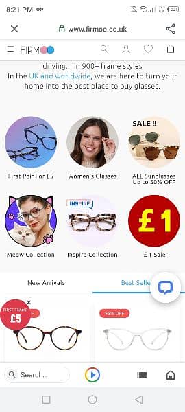 Firm readable glasses, elegent design for ladies, polarized 5