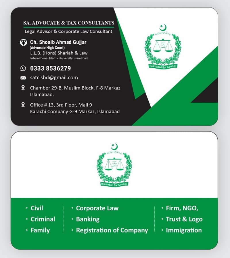 Advocate Islamabad/Lawyer/Visa Consultant/Court Marriage/Agreement Wrt 0