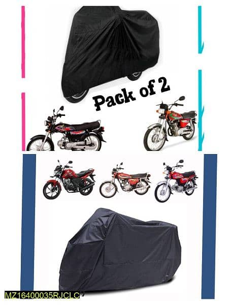 pack of 2 water resistance bike cover 1