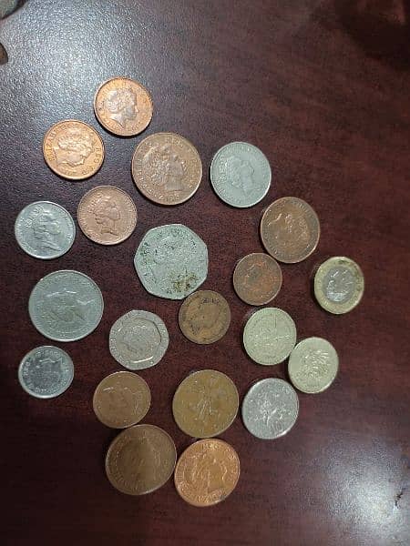 Antique Coins Pakistan and others pounds Dollar 3