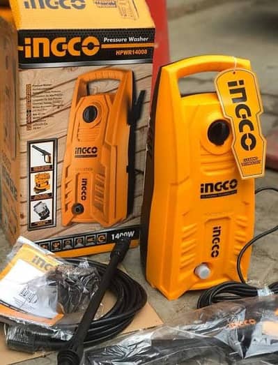 New) INGCO High Pressure Car Washer - 130 Bar, Copper Motor