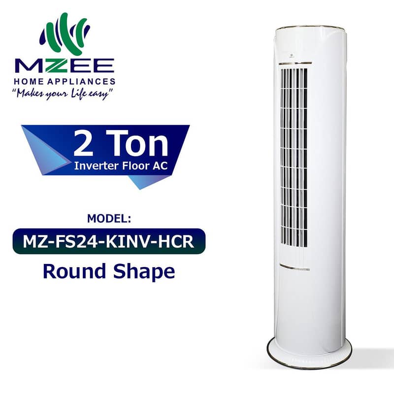 MZEE AC T3 Floor Round Shape Inverter MZ-FS24KINV-HCR Heat/Cool 3