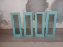 4 piece wooden window for sale. . . jali lge hue kahin sy b demage ni 0