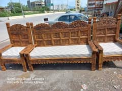 wood sofa/ L shape sofa / chinoty sofa set/swati sofa set/ wood tables