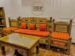 wood sofa L shape sofa  chinoty sofa set swati sofa setwood tables