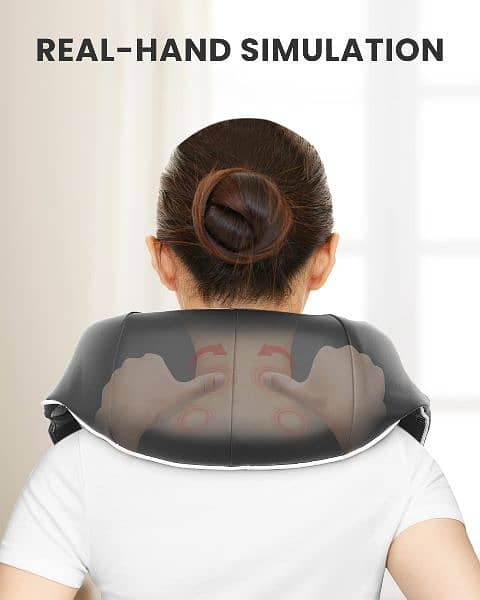 RENPHO Shiatsu Neck and Shoulder Back Massage Pillow for Relief 2