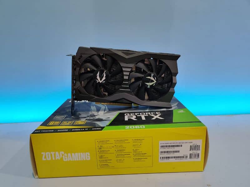 ZOTAC RTX 2060 6GB, GDDR6, Gaming Graphics Card  WITH BOX 1