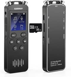 garmay digital voice recorder sound recorder MP3 voice activated recor