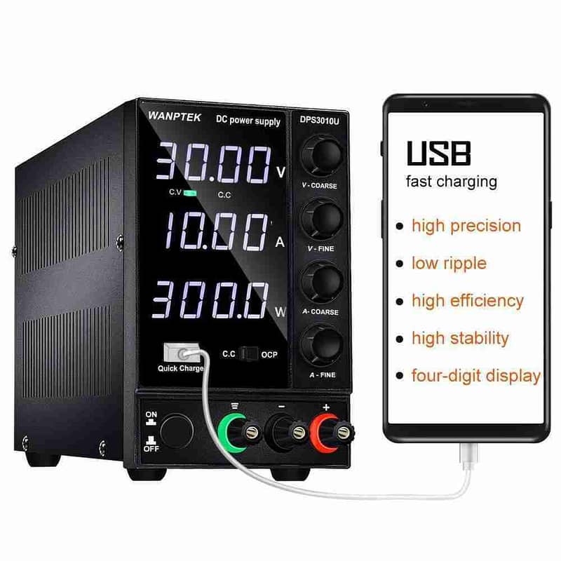 DPS305U Wanptek Adjustable Switch DC Power Supply( 30V-5A ) 4 Digits 0