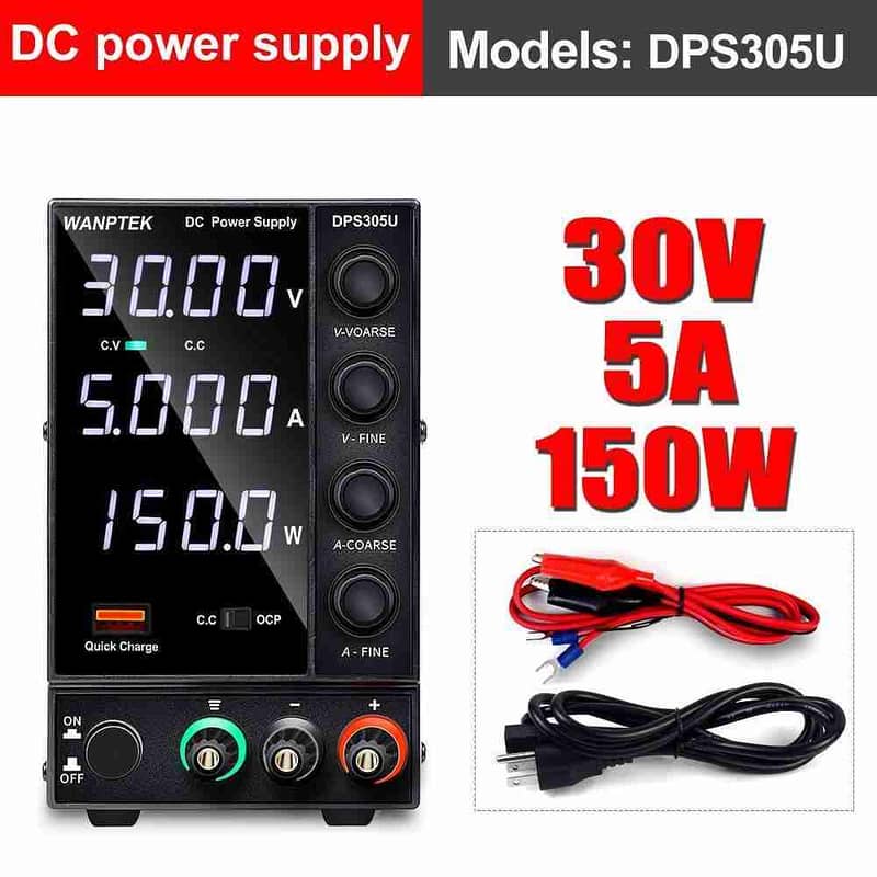 DPS305U Wanptek Adjustable Switch DC Power Supply( 30V-5A ) 4 Digits 1