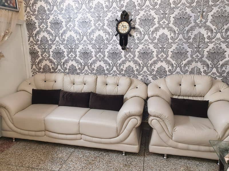 Leather Sofa Set 321 2