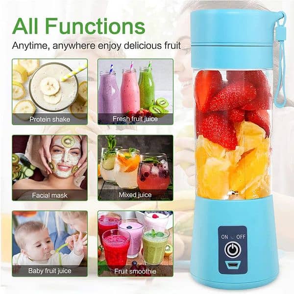 juicer blender machine usb rechargeable portable mini electric juicer 0