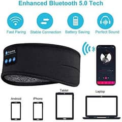 Original Wireless Bluetooth Headset sports sleep headband earbud mask 0