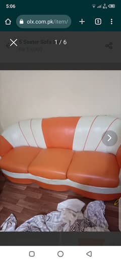 Sofas in Beautiful Orange Color 0