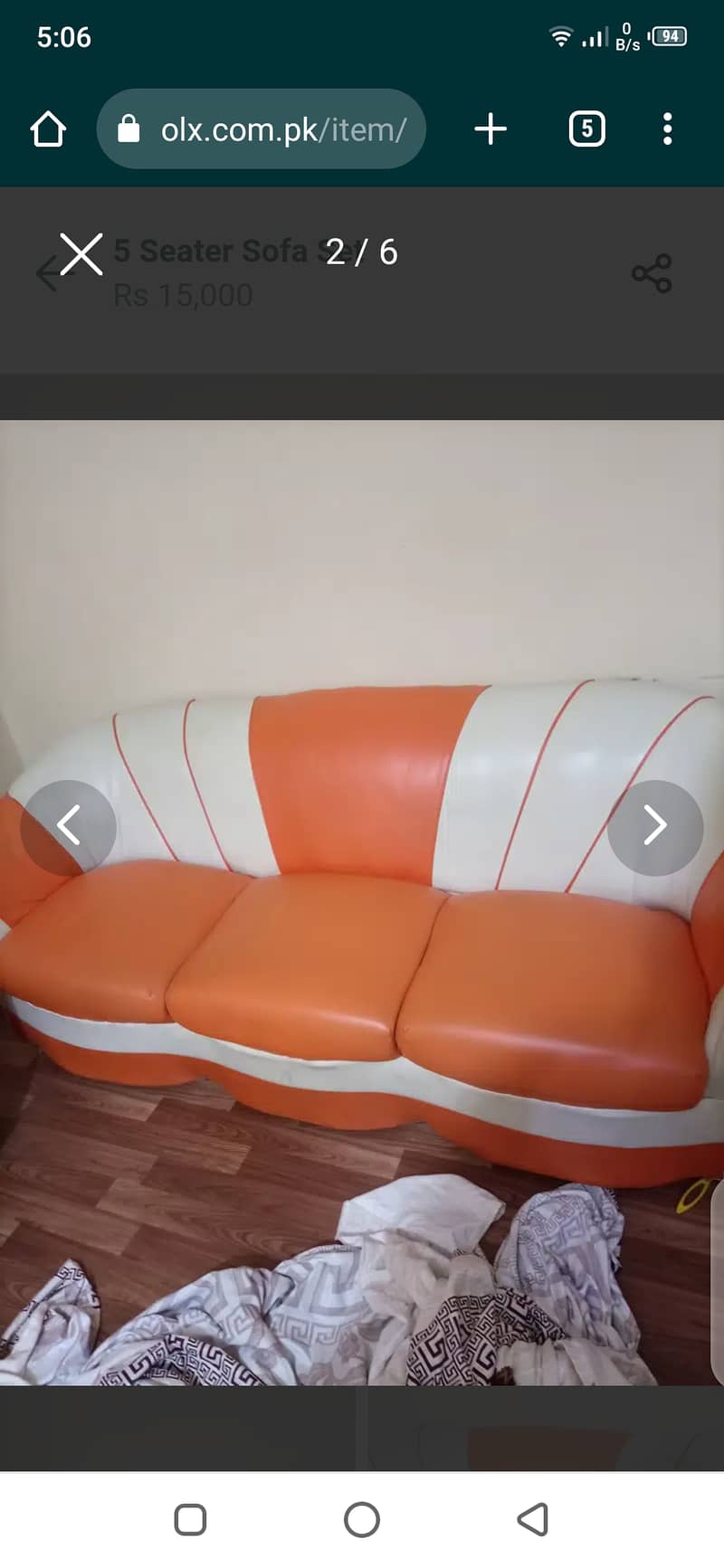 Sofas in Beautiful Orange Color 5