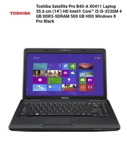 Dead laptop Toshiba Satellite Pro Core i5 1