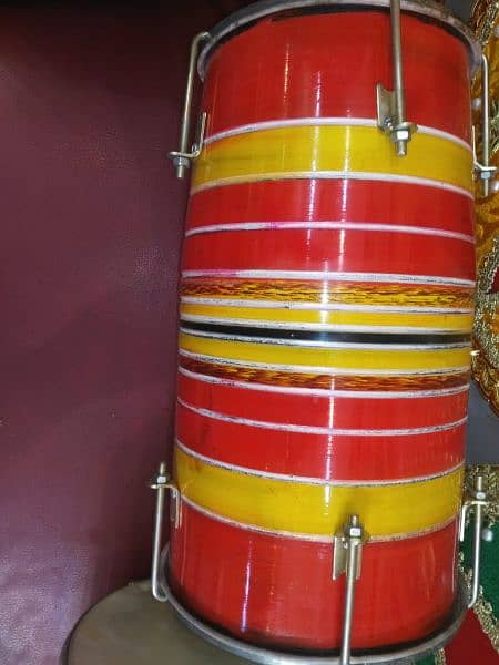wooden Dholak best quality for wedding mehndi functions 7