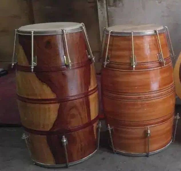 wooden Dholak best quality for wedding mehndi functions 8