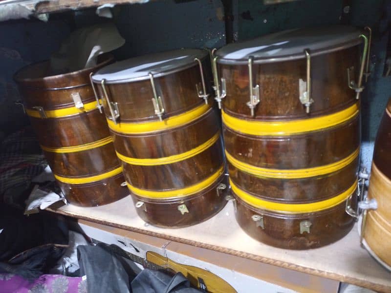 wooden Dholak best quality for wedding mehndi functions 9