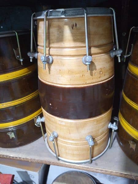 wooden Dholak best quality for wedding mehndi functions 14