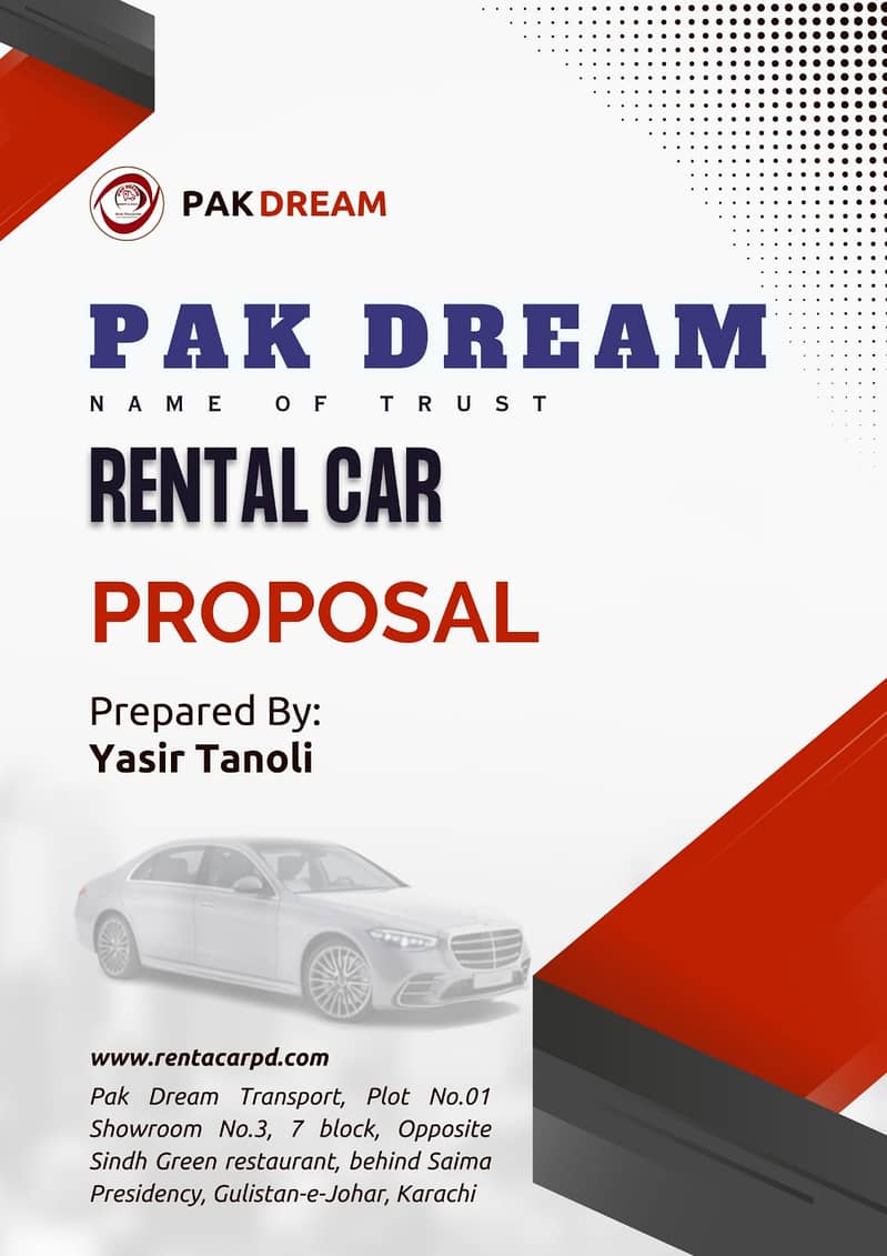 Rent a car/ Car rental/ Rent a car service to all Karachi 24/7) 1