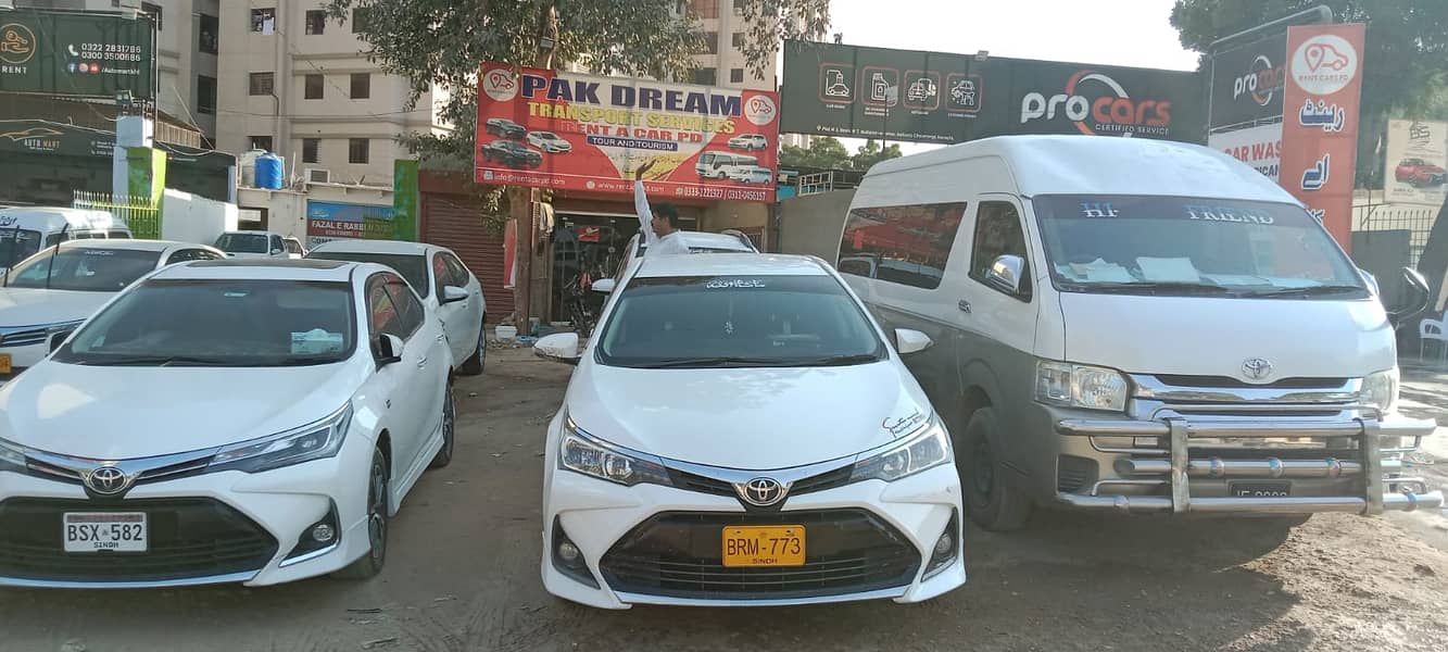 Rent a car/ Car rental/ Rent a car service to all Karachi 24/7) 14