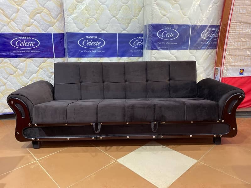 sofa cum bed (2in1)(sofa + bed)(Molty foam)(10 years warranty 16