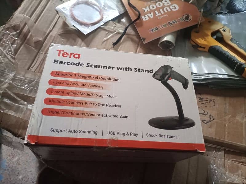 Amazon Branded Tera Laser Barcode Handheld Scanner with stand 11