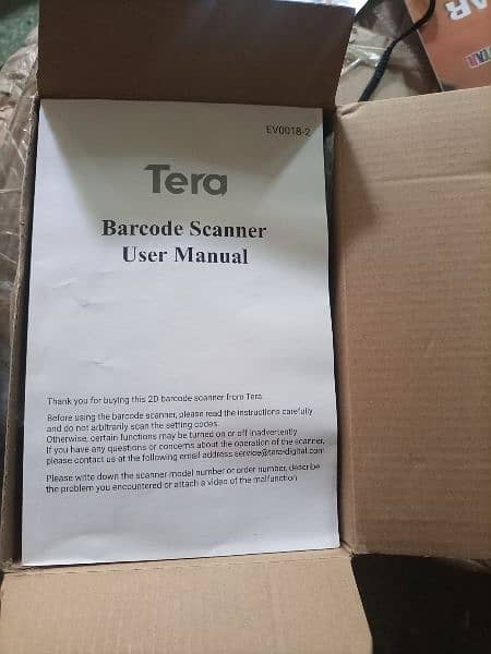 Amazon Branded Tera Laser Barcode Handheld Scanner with stand 14