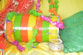 High Quality Dholak or Dholki Mehndi Dholki available