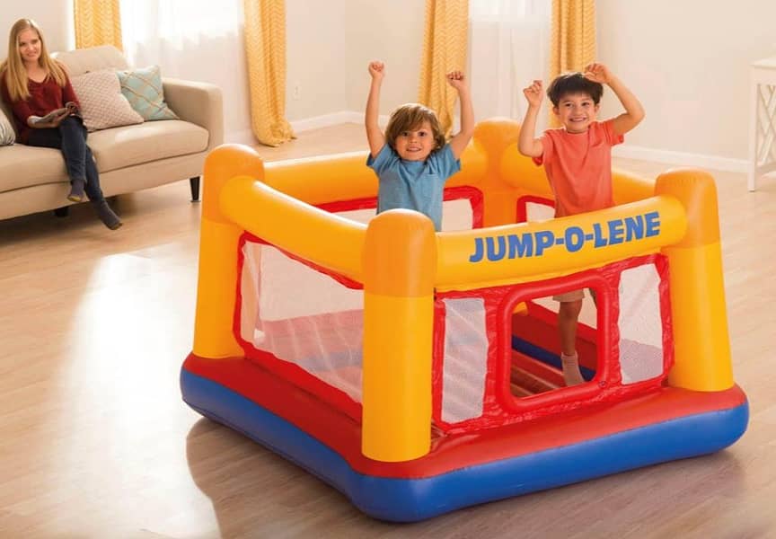 INTEX trampoline children's play jumping bed home folding 03020062817 0