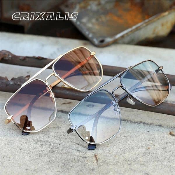 CRIXALIS Pilot Sunglasses Male/Female Unisex Anti Glare/Driving Shades 0