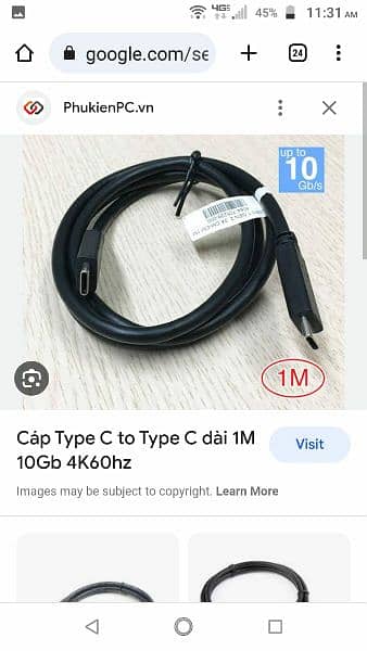 4k 60hz display 3.1 Gen 2 cable 1 Meter 6