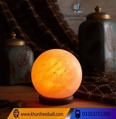 Globe Himalayan pink rock salt lamp 100 % natural and pure