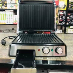 HAEGER PANINI GRILL MAKER NEW SANDWICH BURGER STEAKS VEGGIES IMPORTED